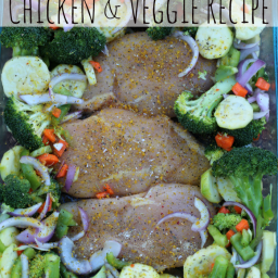 Low Carb Diet Meals: One Dish Chicken and Veggie Recipe