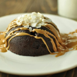 Low Carb Flourless Chocolate Peanut Butter Cake