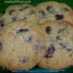 Low Carb Gluten Free Chocolate Chip Cookies