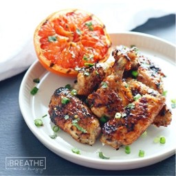 Low Carb Grapefruit and IPA Chicken Wings - Gluten Free