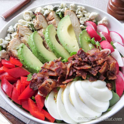 Low Carb Healthy Cobb Salad for One