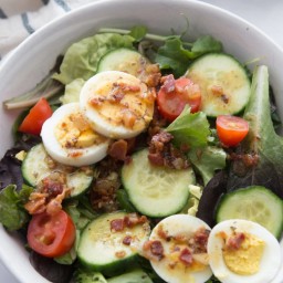 Low Carb Hot Bacon Dressing for Salads