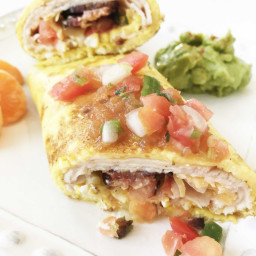 Low-Carb Keto 'Inside-Out' Breakfast Burrito