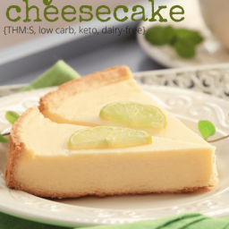 Low Carb Key Lime Pie Cheesecake {No-Bake, Keto, Sugar-Free, THM:S}