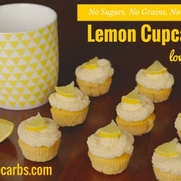 Low Carb Lemon Cupcakes