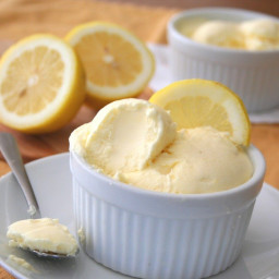 Low Carb Lemon Curd Ice Cream