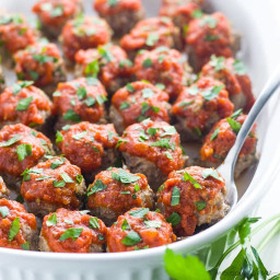 Low Carb Meatballs - Italian Style (Keto, Gluten-free, Nut-free)