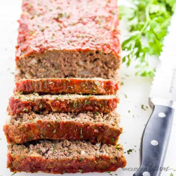 Low Carb Meatloaf Recipe (Paleo, Gluten-free, Keto)