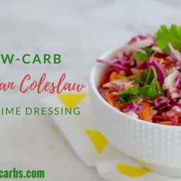 Low-carb Mexican Coleslaw with lime dressing