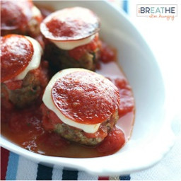 Low Carb Pepperoni Pizza Meatballs (Gluten Free)