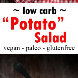 Low Carb Potato Salad - paleo, vegan
