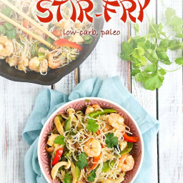 Low-Carb Prawn and Noodle Stir-Fry