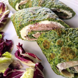 LOW CARB QUICK and EASY SPINACH TORTILLA WRAPS