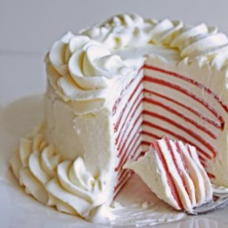 Low Carb Red Velvet Crepe Cake