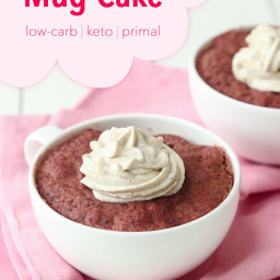 Low-Carb Red Velvet Mug Cake