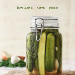 Low-Carb Refrigerator Pickles
