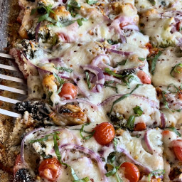 Low Carb Roasted Vegetable 'Pizza'