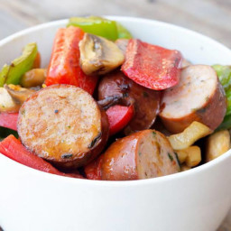 Low Carb Sausage And Vegetable Skillet