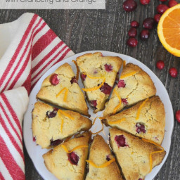 Low Carb Scones with Cranberry and Orange