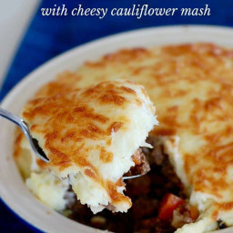 Low Carb Shepherd's Pie - with Cauliflower Mash