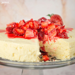 Low Carb / Sugar free Crustless Cheesecake (in the pressure cooker!)