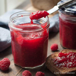Low Carb Sugar Free Raspberry Jelly (sugar free jam)
