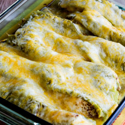 Low-Carb Twice-Cooked Chicken with Green Chiles and Cheese