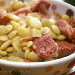 Low Country Lima Beans and Ham
