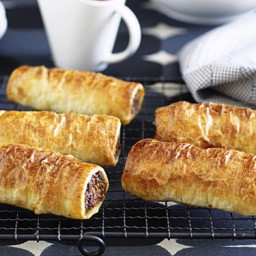 Low fat beef sausage rolls