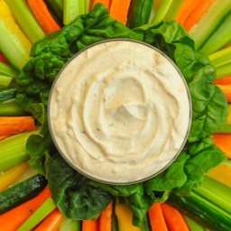 Low Fat Chipotle Ranch Dip. Easily made as a creamy salad dressing too!!