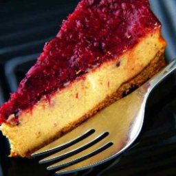 Low Fat Cranberry Cheesecake