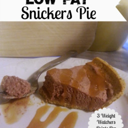 Low Fat Snickers Pie