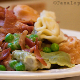 Low-fat Tortellini and Proscuitto