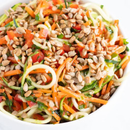 Low FODMAP Asian Zoodle Salad