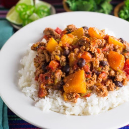 Low FODMAP Turkey Chili with Winter Squash & Beans