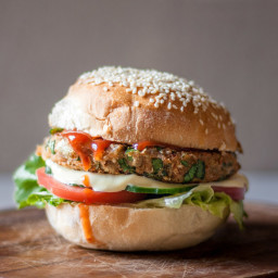 Low FODMAP Veggie Burger (Vegan)