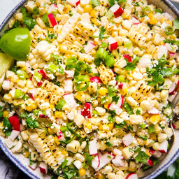 Lucita’s Mexican Street Corn Salad with Chipotle Crema 