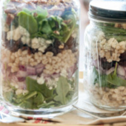 Lunch-in-a-Jar: Cherry Pecan Grain Salad