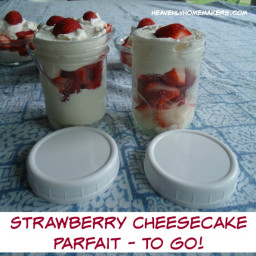 Lunch in a Jar: Fruit Cheesecake Parfaits