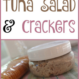 Lunch in a Jar: Tuna Salad and Crackers