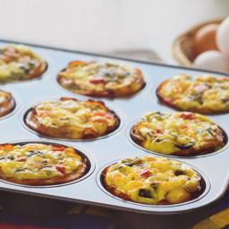 Lunchbox Veggie-Cheese Muffin Frittatas