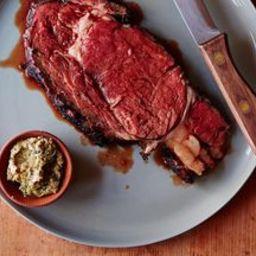 Lynne Currys Prime Rib with Mustard and Herb Butter