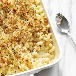 Mac and Cheese With Herbed English Muffin Breadcrumbs Recipe