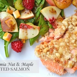 Macadamia Nut and Maple Roasted Salmon