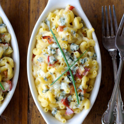 Macaroni and Cheese with Bacon and Blue Cheese