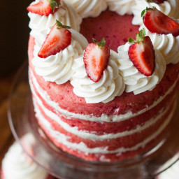 Made from Scratch Strawberries and Cream Cake