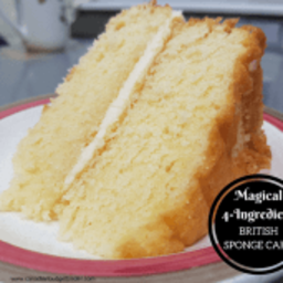 Magical 4 Ingredient British Sponge Cake