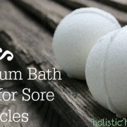 Magnesium Bath Bombs for Sore Muscles