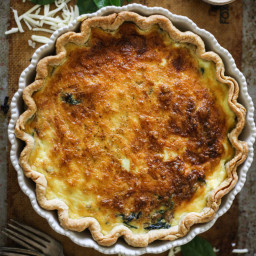 Magnolia Table Spinach, Mushroom and Swiss Quiche