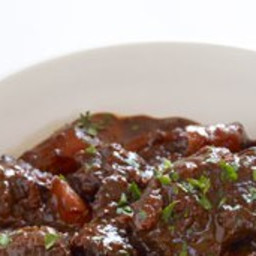 Mahogany Beef Stew with Red Wine and Hoisin Sauce